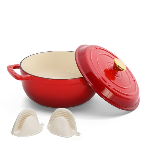 5qt emaille gusseisen kochtopf - 5qt,