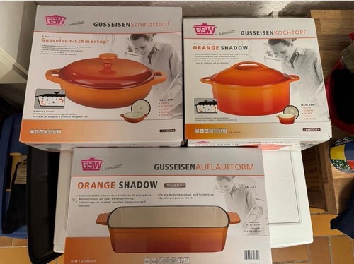 Gsw gusseisen set orange - gsw,