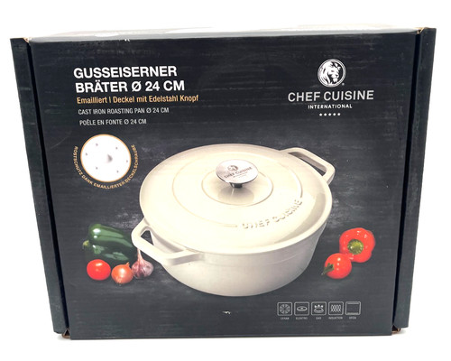 Gusseisen bräter 24cm chef - gusseisen,